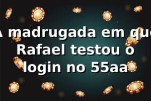 A madrugada em que Rafael testou o login no 55aa